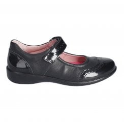 Beryl | Black Leather/Patent | Middle Width