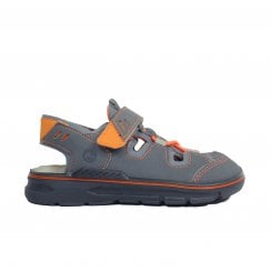 Byron | Grey | Water Friendly | Kids Slingback Summer Shoes