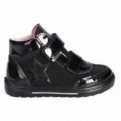 Cathy | Black Patent/Suede | Waterproof