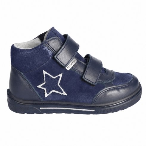 Ricosta Cathy | Navy Leather/Suede | Waterproof