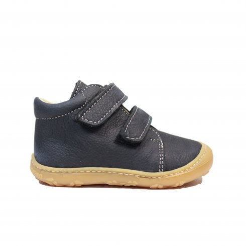 Ricosta Chrisy | Blue Nubuck | First Steps - Pre Walker Soft Flexible Ankle Boots