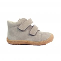Chrisy | Light Taupe | Middle Width | Kids Leather Supportive Pre-Walking Shoes