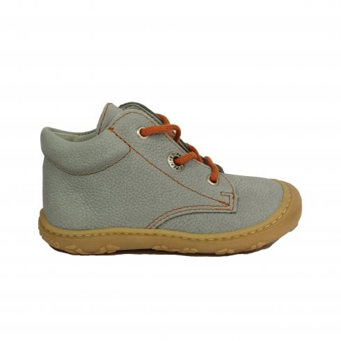 Ricosta Cory | Frost Grey Nubuck | Pre-Walker | Childrens Lace Up First Shoes
