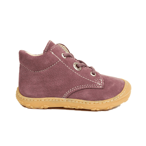 Ricosta Cory | Pflaume Purple Nubuck | Pre-Walker | Childrens Lace Up Ankle Boots