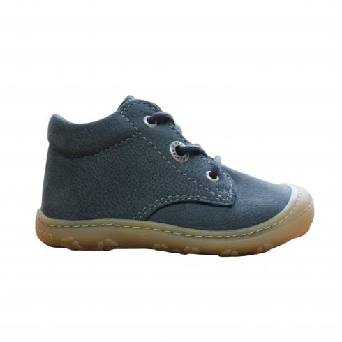 Ricosta Cory | Space Grey Nubuck | Kids Lace Up Pre Walker Boots
