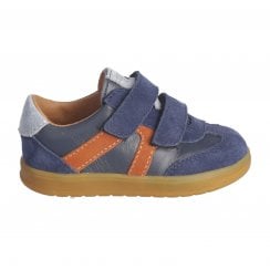 Dakota | Navy Suede | Boys Removable Insoles Adjustable Casual Shoes