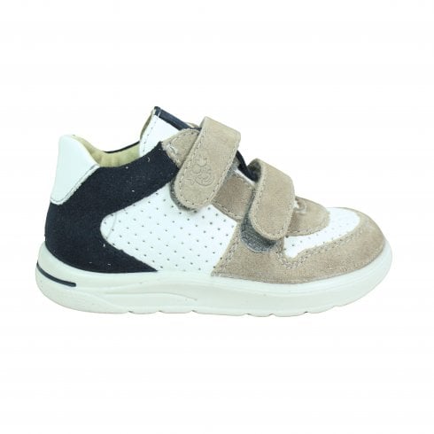Ricosta Emmo | White/Taupe Combination | Pepino Boys Casual Low Boots