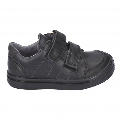 Ricosta Ethan | Black Leather | Middle Width