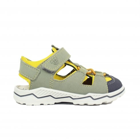 Ricosta Gery | Green/Yellow | Water Friendly | Childrens Closed Toe Summer Sandals