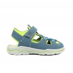 Gery | Pavone Blue | Boys Lightweight Waterproof Neoprene Sandals