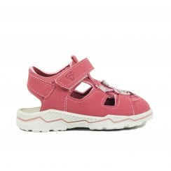 Gery | Rosewood Dark Pink | Girls Machine Washable Closed-Toe Sandals