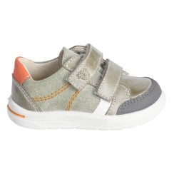 Jamie | Green Leather/Suede | Boys Removable Insoles Everyday Shoes