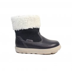 Jiminy | Navy | Waterproof | Girls Faux Fur Lined High-Ankle Boots
