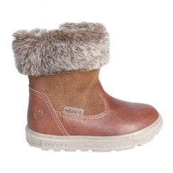 Jiminy | Nugat Brown | Waterproof | Girls Faux Fur Lined Winter Long Boots