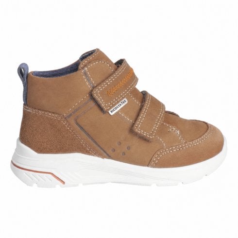 Ricosta Juno | Caramel Nubuck | Boys Adjustable Fit Comfortable Waterproof Ankle Boots