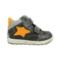 Kimi | Navy/Orange | Medium Width | Childrens Waterproof Ankle Boots