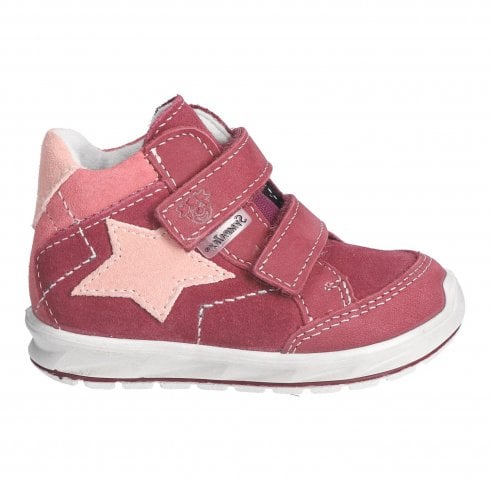 Ricosta Kimi | Pink | Waterproof | Girls All-Weather Riptape Boots