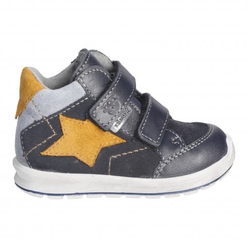 Ricosta Kimi | See Navy Suede | Boys Adjustable Waterproof Ankle Boots