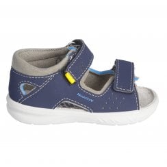 Mantu | Navy | Boys Washable Riptape First Sandals