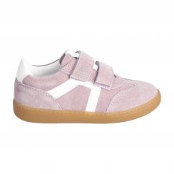 Ricosta Milan | Lilac Suede | Girls Twin Strap Casual Sneakers