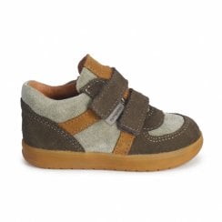 Nero | Brown Suede | Boys Adjustable Straps Waterproof Comfortable Boots