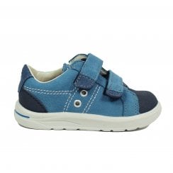 Nippy | Blue Combination | Kids Dual Strap Trainer Shoes
