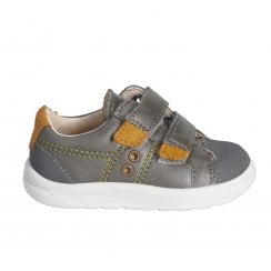 Nippy | Dark Green Leather  | Boys Supportive Everyday Shoes