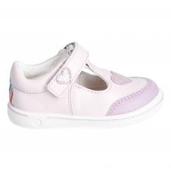 Odile | Pale Pink Leather | Little Girls Unicorn Everday Summer Shoes