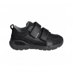 Oliver | Black Leather| Wide Fit | Waterproof
