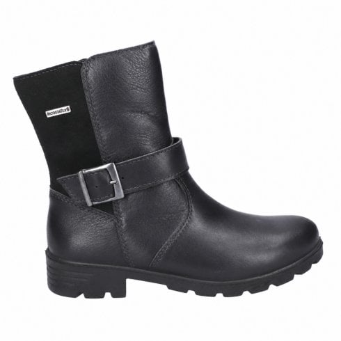 Ricosta Ranka | Black Leather | Waterproof
