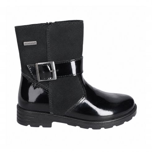 Ricosta Ranka | Black Patent/Suede | Waterproof
