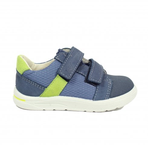 Ricosta Riley | Blue | Kids Double Strap Casual Shoes