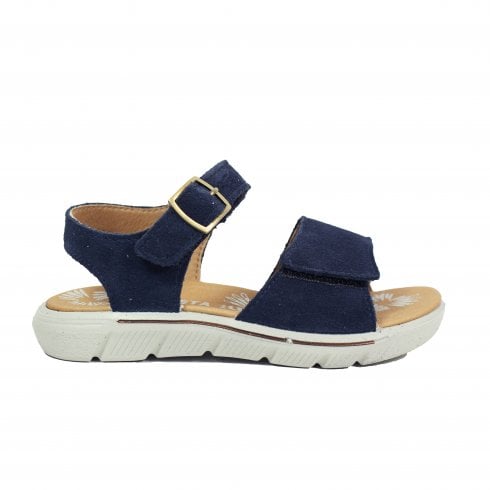 Ricosta Samira | Navy Suede | Girls Plain Smart Casual Sandals