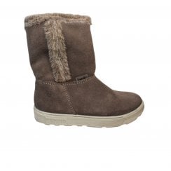 Usky | Meteor Grey | 100% Waterproof | Little Girls Easy-on Zip-up Long Boots