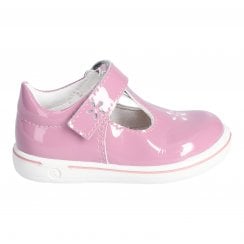 Winona | Pink Patent | Little Girls Adjustable Fit T-Bar Shoes
